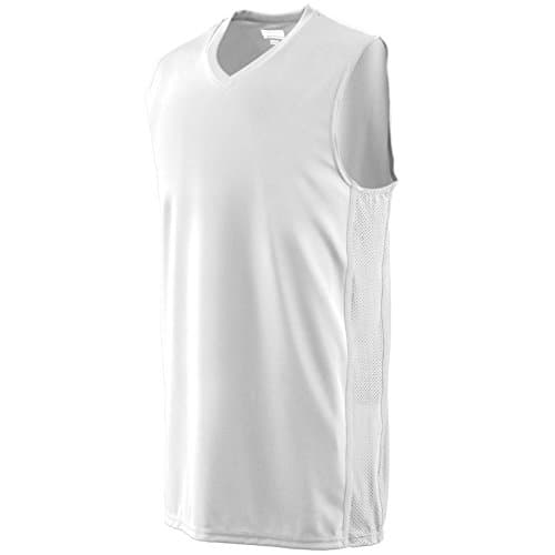 Augusta Activewear Winning Streak Game Jersey, White/White, Small