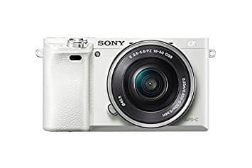 Sony Alpha a6000 Mirrorless Digital Camera with 16-50mm Power Zoom Lens WHITE (INTERNATIONAL VERSION) - NO WARRANTY-