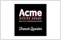 Acme Oyster House Gift Card