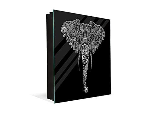 Concept Crystal Wall Mount Key Box together with Decorative Dry Erase Board K12 Vintage animal