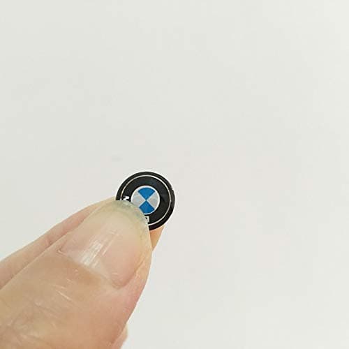 NGA car Stickers 2PCS 11mm Remote Sticker Replacement for BMW E46 E39 E38 E90 E60 E36 F30 F30 E34 F10 F20 E92 E38 E91 E53 X3 X5 Key Emblem Logo