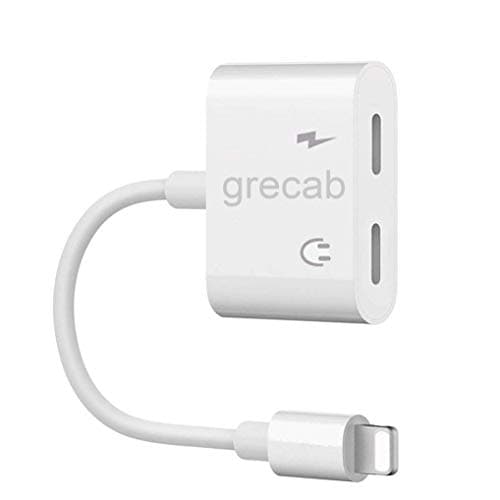 grecab Headphone Adapter 3.5mm Jack Adaptor Charger for iPhone 8/8Plus for iPhone7/7Plus/X/10/Xs/XSmax,Earphone 3.5mm Adaptor Cable AUX Audio&Wire