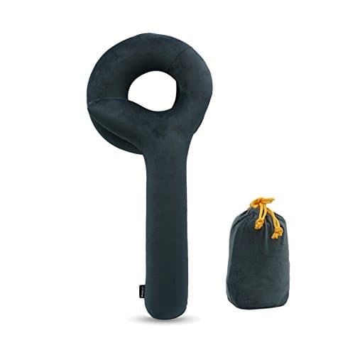 NiNE CiF Travel Neck Brace Pillow Inflatable Packable Neck Support Wrap for Airplane (Celadon)