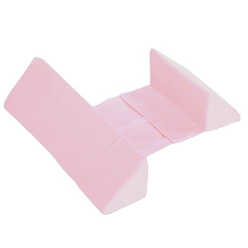 Antibacterial Newborn Infant baby Side Pillow Wedge Adjustable Width 10-22CM, Extra Length for Front Wedge, 1 month,2 month,3 month, 4 month,5 month,6 month old, Light Pink