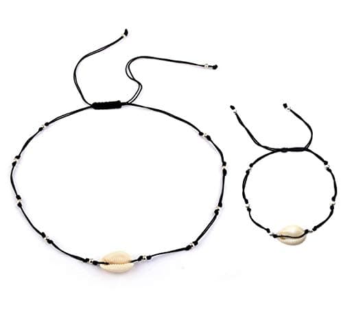 Nager Shell Choker Necklace Boho Hawaii Handmad Beach Shell Necklace for Girls Ladies