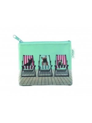 Catseye Zip Purse - Dogs in Chairs