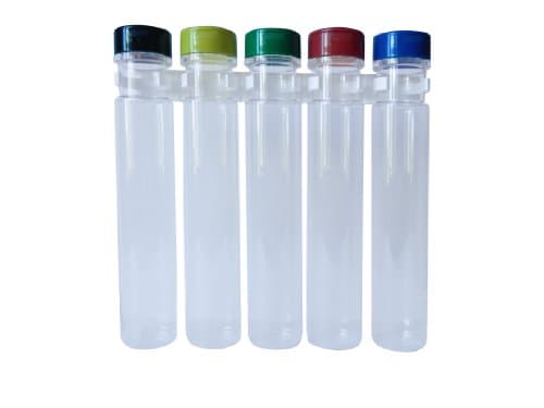 SpiceStor Tall 9.5" 12 floz Spice Bottles 5-pack Set with cabinet clip