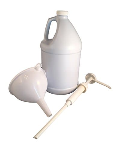 Gallon Jug with Pump, Cap and Large Funnel (4 Pieces)