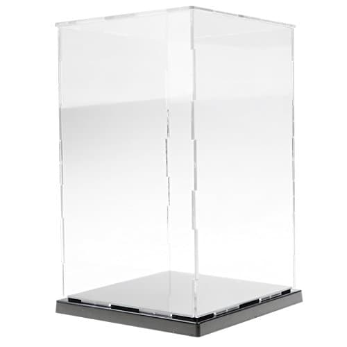 DYNWAVE Acrylic Display Case, Dustproof Diecast 3D Model Show Box for Candy Toys Action Figures Doll Product Samples Prevention Case 13L13W21cmH
