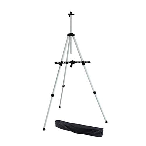 Tripod Display Easel,Transon Aluminum Art Easel,Versatile display stand,Adjustable Height from 20”-65"for Floor/Table ,with Portable Carry Bag