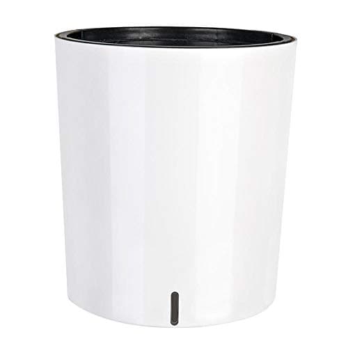Self Watering Planter, Decorative Planter Pot Plant Containers White Round Flower Pots For Outdoor Or Indoor Plants Flowers, 36x32x29.5cm