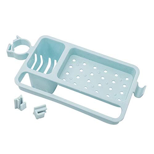 Flipco Plastic Hot Rag Dish Holder and Tray Container Utensil Box Storage Rack Organizer (Multicolour, 23 x 10 x 7 cm)