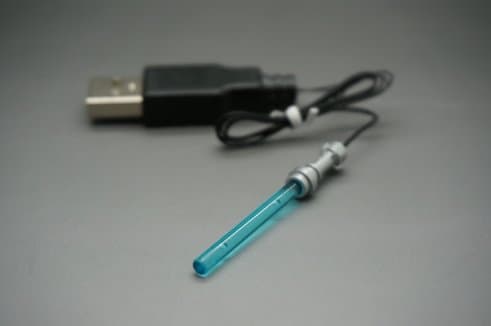 Custom LEGO Star Wars Minifig Light Up Single Blue Lightsaber - USB
