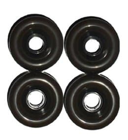 4 Pro Fast Black And Or Red Pro Longboard Wheels 70mm 80a Skateboard Deck (1 set)