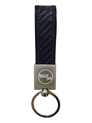 MGCFTan Real Carbon Fiber Keychain Elegant Timeless Multi-ring Key chain 3K twill