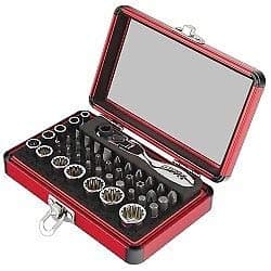 Sunex Tools 9732 44 Piece Mini 1/4" Drive Dual Flex Head Ratchet with Socket