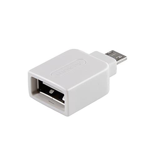Alxum Micro USB 2.0 OTG Adapter, Micro B Male to USB A Female On The Go Converter for Samsung I9250 9100 9220 P7500 P7510 P7310 P7300 S3 I9100 I9103 I997, N7100, LT261 XT910, NEXUS 7 & Nokia 810, White