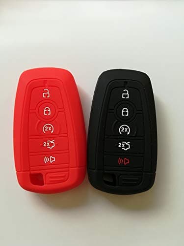 TCKEY 2pcs Key Cover for 2017 2018 Ford Explorer Ford F-250 Super Duty F-450 F-350 Super Duty Ford Explorer Smart Proxy F250 JL1T-15K601-BA 2017 2018 2019 Ford F-150 Raptor Fusion M3N-A2C931426