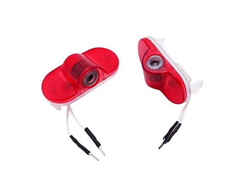 JDWG 1 Pair Car LED Projector Door Lamp Ghost Shadow Welcome Light Courtesy Logo Kit for Skoda Octavia