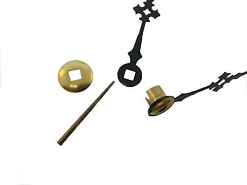 Antique Vintage Maltese Hands for Clocks 3 1/2" Dial Square Hole with Brass Washer and Tapered Pin