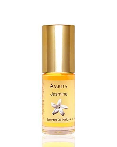 Amrita Aromatherapy Amrita Aromatherapy: Organic Jasmine Essential Oil Perfume, 100% Natural & Alcohol-Free (5ml - Roll On Applicator)