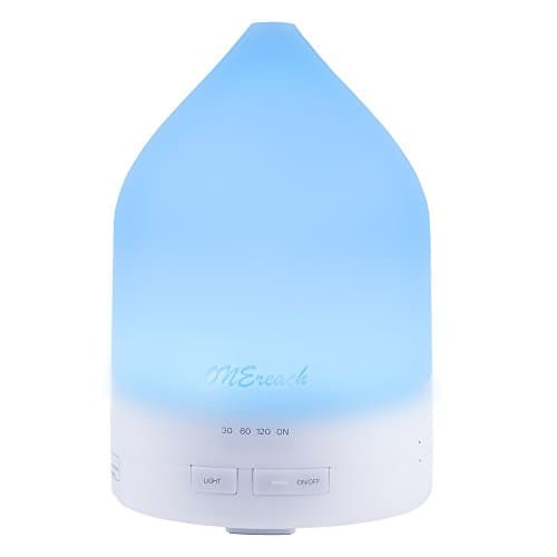 ONEreah Humidifier Essential Oil Diffuser Portable Ultrasonic Diffusers with 4 Timer Settings Waterless Auto Shut-off and 7 LED Color Changing for Home Office Bedroom Room, 150ML