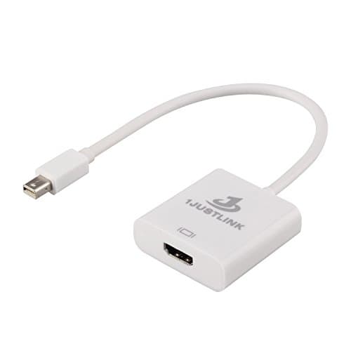 1JUSTLINK Thunderbolt Mini DisplayPort Display Port DP To HDMI Adapter Cable male to female connector for Apple MacBook Air Pro iMac Mac