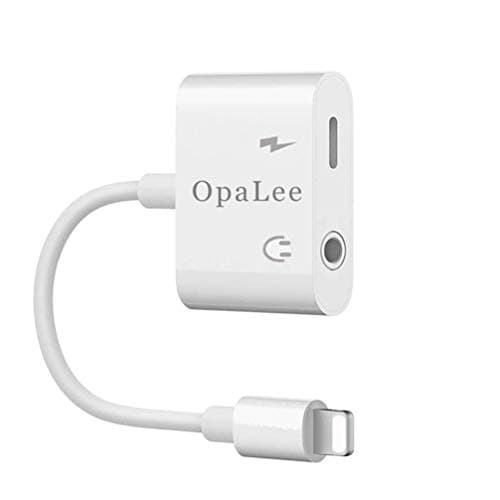 OpaLee 3.5 mm Audio + Charge Headphone Jack Adapter Audio Connector Dongle