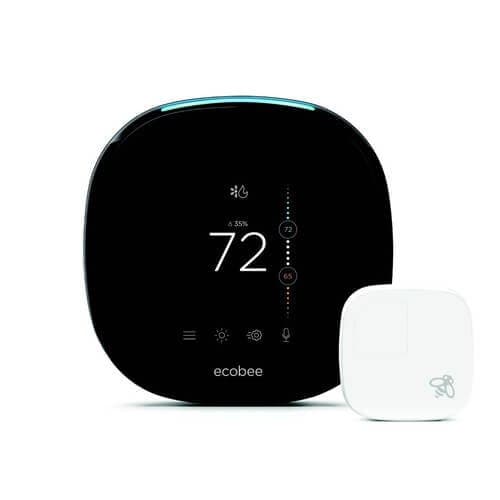 Ecobee4 Voice Enabled Smart Wi-Fi Thermostat w/Room Sensor
