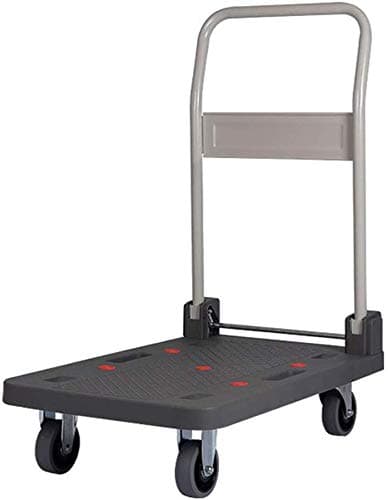GBX Multifunction Portable Hand Trucks,Push Cart Functional Moving Platform Hand Truck Foldable Four-Wheel Portable Flatbed Logistics Trolley,Small