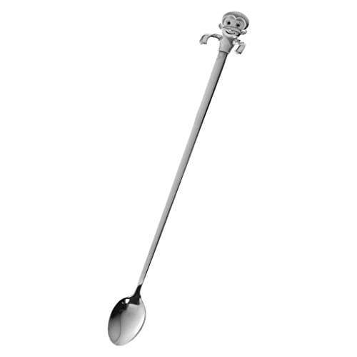 Cartoon Monkey Teaspoon Coffee Drink Mixing Spoon with Long Handle,VIVIANU Stainless Steel Cooking Dining Tools,Hanging Kitchen Gadget