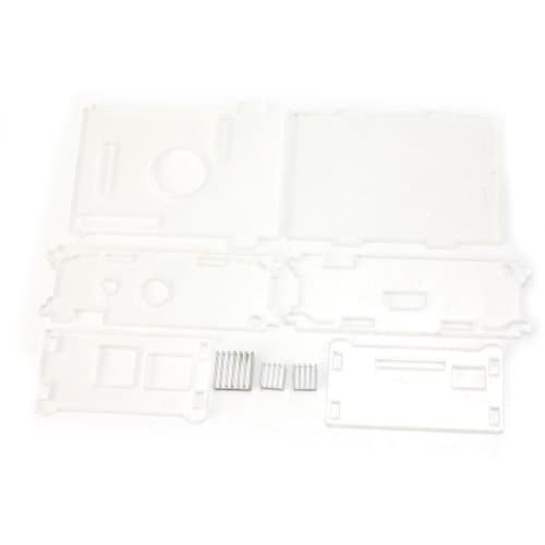 Transparent Acrylic Case Enclosure Computer Box + 3 Heat Sink For Raspberry Pi