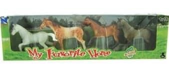 Horse Figure Collection, 4-pc Set, 4-inch