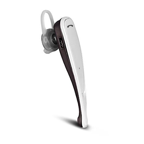 WISZEN Universal Wireless Bluetooth Earphone Headset with Microphone and Noise Reduction - White