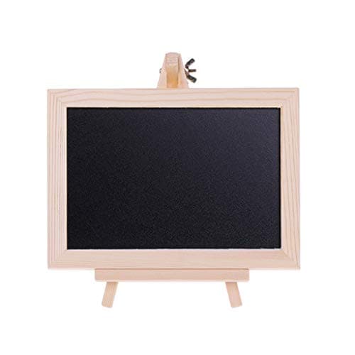 Kathope Wooden Table Top Chalkboard Double Sided Message Board Children Children Children Toy
