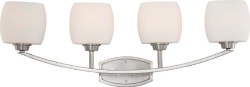 Nuvo Lighting 604184 Four Light Vanity Brushed Nickel
