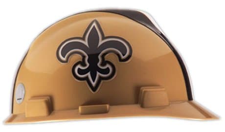 MSA Safety New Orleans Saints - NFL V-Gard Protective Cap Hard Hat