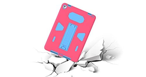 JECCE for Amazon Kindle Ipad 6 Case /iPad Air 2 Case,Dual Layer Rugged With Kickstand Full-Body Shock Proof Hybrid Heavy Duty Armor Defender Protective Case