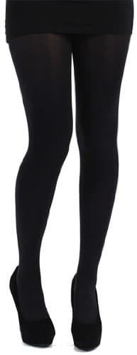 Pamela Mann 80 Denier Opaque Tights 3 Pair Pack with Plus Sizes M, XL, XXL, XXXL-Black-XXL