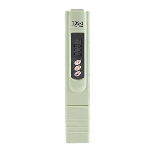 Metrology Portable Digital TDS Meter Filter 0-9990 ppm Measurement Range , 1 ppm Resolution , 2% Readout Accuracy , 32 - 122 F Measuring Water Quality Purity Tester