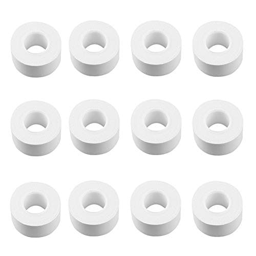 YIYEZI 1/12 Pcs Disposable Collar Protector Sweat Pads White Collar Self-Adhesive Neck Liner Pads (White 12 Pcs)