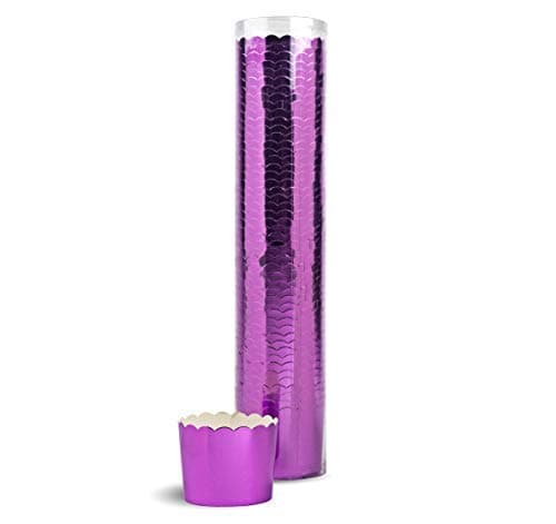 Cupcake Liners Muffin Baking Cup Wrappers (50, Purple)