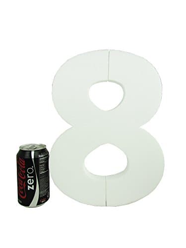 Foam Numbers - 12 Inches - White (Number - 8)