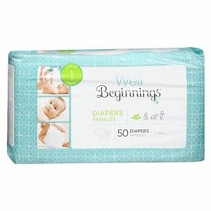 Well Beginnings Premium Diapers Jumbo, 1 50 ea