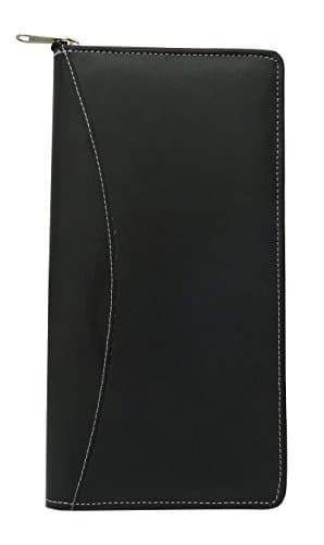 Gemson PU Leather Multipurpose Black Travelling Organizer Wallet - 10 x 5 Inch