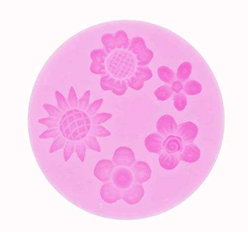 Flower Daisy Mold,Soap Clay Fimo Chocolate Sugarcraft Baking Tool DIY Cake Silicone Mold for Baby Shower Party Cake Decoration