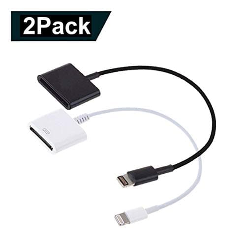 8P to 30P Adapter, 2Pack 8P to 30P Charge & Sync Cable Adapter Converter for Phone X/8/7/7 Plus/6s/6s Plus/6/6 Plus/SE/5s/5c/5 (2pack)
