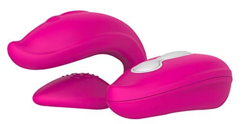 SHARE Wireless Silicone Rechargeable Couples Waterproof Massager, Pink