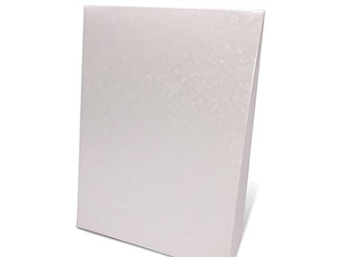 JGB Online Retail Decorative Gift Favor Boxes with Lid, Set of 12, Best Designer Quality for Birthday, Wedding, Holidays, by Giovanni Grazielli, Embossed White