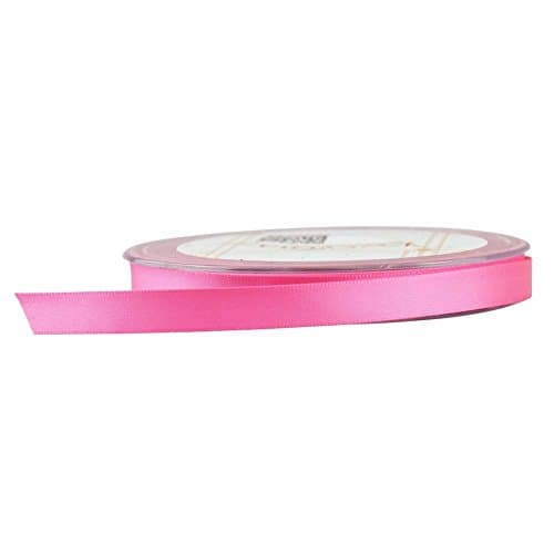 (2 Pack) Fowod Double Faced Satin Ribbon, 54 Yard / 164 Feet, 0.4 Inch Wide, Rosa